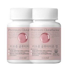 Liposome glutathione 600mg 60 tablets Liposome liposome high content high purity inner beauty Eco Vital / 리포좀 글루타치온 600mg 60정 리포즘 리포솜 고함량 고순도 이너뷰티 에코바이탈