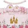 BLUE PANDA Princess Decorations for Birthday Party - 194-Piece Pink