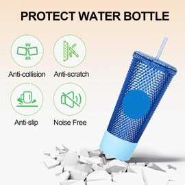 QUVIAE Boot for Starbucks 24 oz Cups, Silicone Cup Bottom Protector Accessories Compatible with Starbucks Venti Tumblers, Anti-Slip, Scratch-Resistant and Noise-Reducing Sleeve Cover