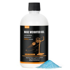 Grandeco Base Weighted Gel Polymer 16oz. Replaces 400 lbs. Sand&Sand Bags Prevent Portable Basketball Hoops, Outdoor Umbrellas, Other Equipment with Base from Tipping Over, More Effective Than Water