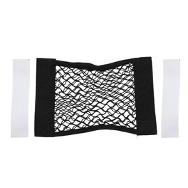 INFINAUTO Cargo Net 19.68 x 9.84 Inch Car Backseat Storage Net Car Storage Mesh Bag Organiser for Motorhomes Trucks Highly Elastic Mesh Black Pack of 1