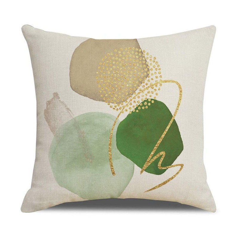 Throw Pillow Case Cushion Cover Set of 4 Linen Square