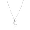 Tooliks - Sterling Silver Moon Necklace for Women - Crescent
