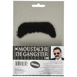 Black Good Fella Moustache - Perfect for Wacky Entertainment, Role Plays & Stage Performances (1 Pc.)
