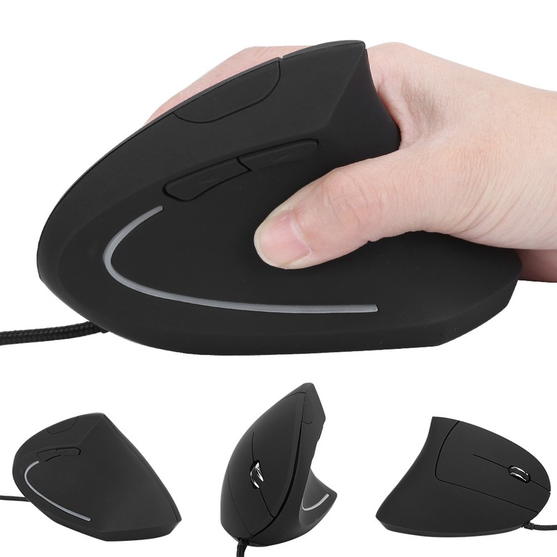 Vertical Mouse Colorful Ergonomic Rechargeable USB Receiver ABS Office Wired