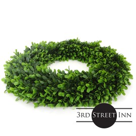 3rd Street Inn Soft Touch Holly Wreath - Front Door Wreath - Greenery Wreath - Indoor/Outdoor Wreaths for Front Door - Farmhouse Wreath - Spring Wreath/Summer Wreath/Winter Wreath (22" / XL)