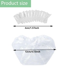 100 Pieces Disposable Earmuffs,Waterproof Earmuffs,Disposable Clear Ear Protectors,Protective Waterproof Ear Cover with Elastics,for Wash Hair,Dye,Shower,Bathing,Hair Salon,Spa Hotel