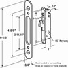 Teilmix Offset Sliding Patio Door Handle Replacement with Zinc Diecast