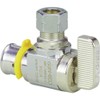 Viega 2842.4ZL Chrome-Plated Steel PEX Angled Stop Valve, 1/2" x