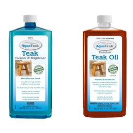 AquaTeak Care Kit: Premium Teak Oil & Teak Cleaner & Brightener