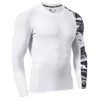 LAFROI CLYYB Men's Long-Sleeved UPF 50+ Compression Shirt Rash Guard,