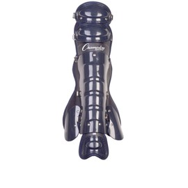 Champion Sports Professional Adustable Baseball Umpire Leg Guards - Adjustable From 15"-18" - Removable Liner Leg Guards - Adult Black