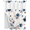 Tititex No Hooks Snap in Liner Rustic Navy Blue Floral