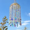 Crystal Chandelier Wind Chimes Suncatcher Pendant, Aurora Light Catcher for