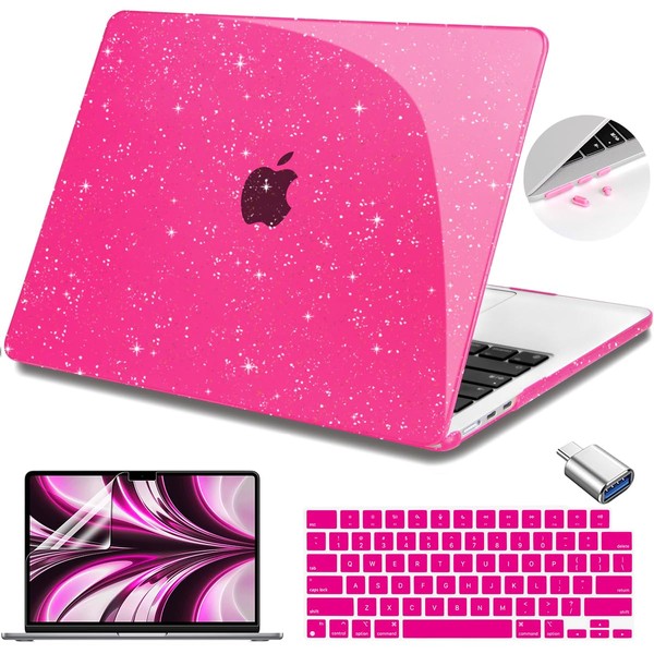 Teryeefi Glitter Case for MacBook Air 13 Inch M3 M2