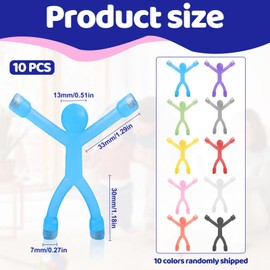 Mikqky Pack of 10 Cute Rubber Magnets, Men's Fridge Magnets, Funny Humanoid Toys, Mini Man Fridge Magnets, Rubber Humanoid Magnets for Children and Adults, Office, Fun Decoration