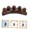 Mikinona 2Pcs Wooden Gua Massager Crescent Shaped Face Tool for