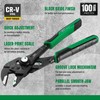 SK 7.5-inch Pliers Wrench, Premium CR-V Construction, Smooth Parallel Jaws