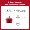 KOOC KOOC Small Slow Cooker, 2 Quart, Free Liners Included