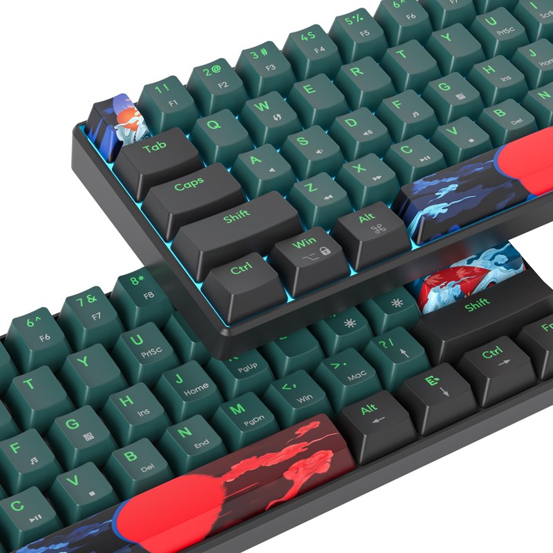 Ussixchare 60 Percent Gaming Keyboard 60% Mechanical Keyboard LED Backlit
