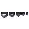5Pcs Leather Die Cutter Hollow Punching Mold Different Sizes Diamonds