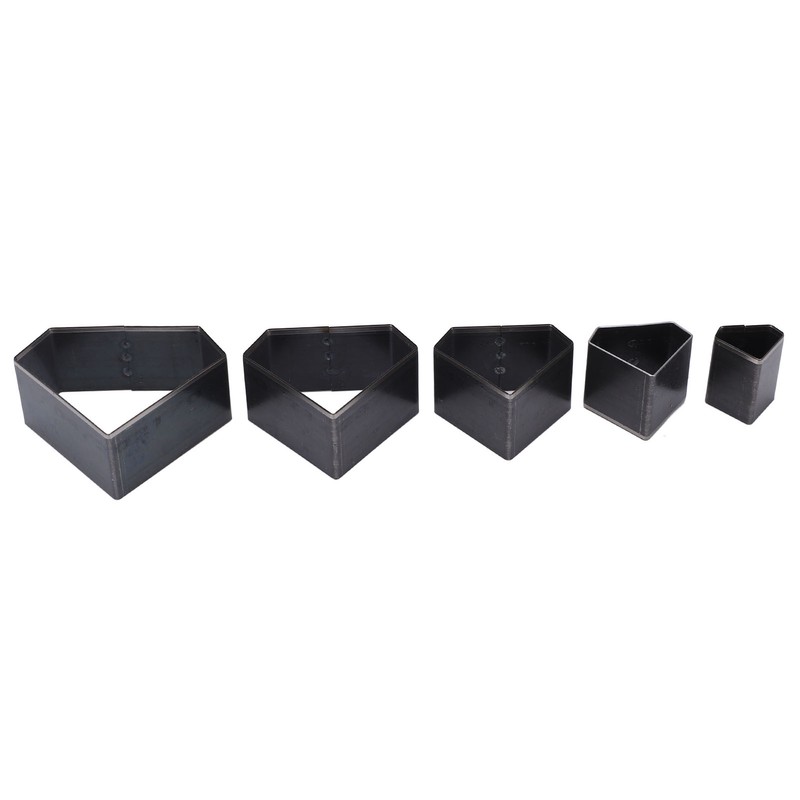 5Pcs Leather Die Cutter Hollow Punching Mold Different Sizes Diamonds