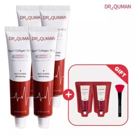 Dr. Qman 닥터큐먼 콜라겐팩 60g*4+파우치10g*2+스파츌러1) Dr. Q-Mun Collagen Pack 60g*4 + Pouch 10g*2 + Spatula 1