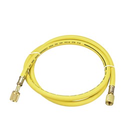 sourcing map Charging Hose 1/4 SAE Thread 4.92 Ft Length 600 PSI for Air Conditioning Cooling Yellow