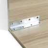 10 Pack 5.51" Silver Heavy Duty Shelf Brackets 140mm Length