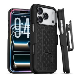 MOTIVE for 17 Pro Max, funda con clip para cinturón para 17 Pro Max, combo de funda de concha, funda protectora delgada y resistente, a prueba de golpes, con soporte (6.9 pulgadas) | Serie Ranger v1