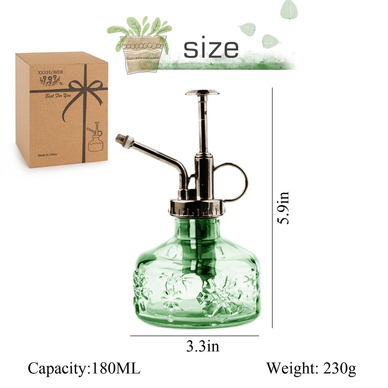 XXXFLOWER Glass Plant Mister Spray Bottle for Indoor Plant Spritzer