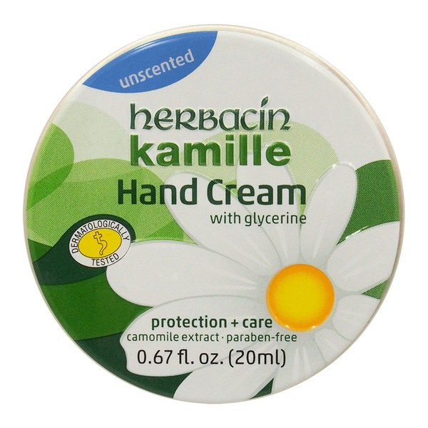 Herbasin Hand Cream, Unscented, 0.6 fl oz (20 ml)
