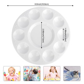 Mixing Palette, 4 Pieces School 1 Class, Palette, Mixing Palette Acrylic Paints, Acrylic Paints, Palette for Acrylic Paints, Wet Palette, Palettes, Craft Painting Palette, Round