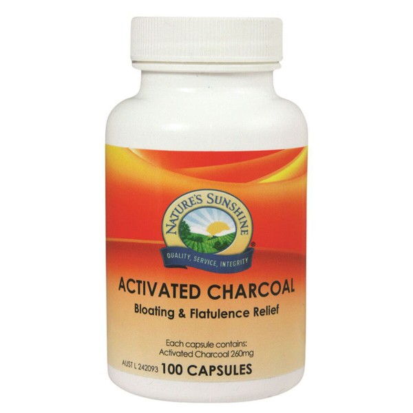NATURES SUNSHINE Nature's Activated Charcoal 100 capsules