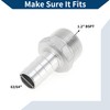 X AUTOHAUX 304 Stainless Steel Hose Barb Fittings 63/64" OD