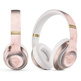 DesignSkinz - Compatible with Beats Solo 2/3 Wireless - Skin Decal Protective Scratch Resistant Vinyl Wrap - Rose Gold Marble Stone