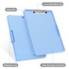 Piasoenc Clipboard with Storage, 8.5x11 Clip Boards with 2 Storage