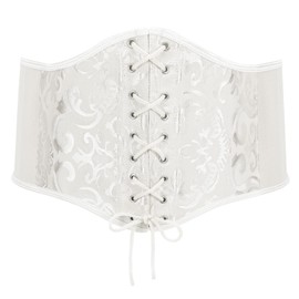 XZQTIVE Womens Corset Belt Elastic Waist Belt Lace-up Cinch Belt Pirate Corset Belt Renaissance for Costume