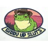 Retro Giddy Up Frog Adult Humor Funny Prank Retro Vintage Style Patch Hat Cap Iron On