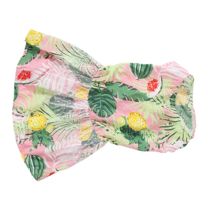 Dog Dress Romantic Classic Leaf Pattern Soft Comfortable Doggie Princess