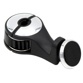 Autositz-Haken, Asudaro 105 Mm X 55 Mm Auto Kopfstützen Haken 2 In 1 Auto Kopfstützen Halterung Haken Mit Magnetisch Handy Halterung Zur Tasche,Geldbörse,Stoff,Tragfähigkeit: 10 Kg Silber