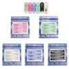 Gouriki Industry E-Clips, LL Size, Clear Green, 6 Pieces