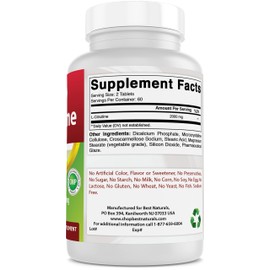Best Naturals L-Citrulline 2000mg/Serving - Non-GMO - Gluten Free - 120 Tablets (120 Count (Pack of 2))