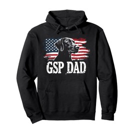 GSP Dad German Shorthaired Pointer USA Pride Pullover Hoodie