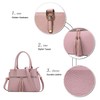 KKXIU Triple Compartment Purses and Handbags for Women Top Handle