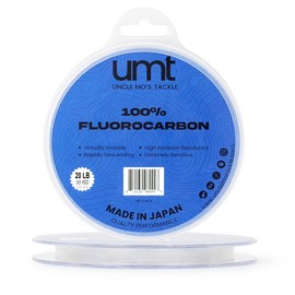 UMT Ghost Fluorocarbon Fishing Line 20lb 55 Yards Invisible Leader for Saltwater and Freshwater Abrasion Resistant, Ultra Durable