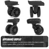 Volein V206-B 1 Pair Suitcase Replacement Wheels Robust Luggage Wheels
