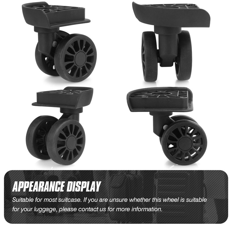 Volein V206-B 1 Pair Suitcase Replacement Wheels Robust Luggage Wheels