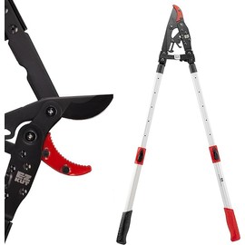 EZ Kut G2 Tree Trimmer Ratcheting Branch Cutter. Heavy Duty Branch Cutter. 42 inch Extendable Anvil Hand Loppers. Tree Pruner Trusted Since 1988. Chops Thick Branches with Ease.