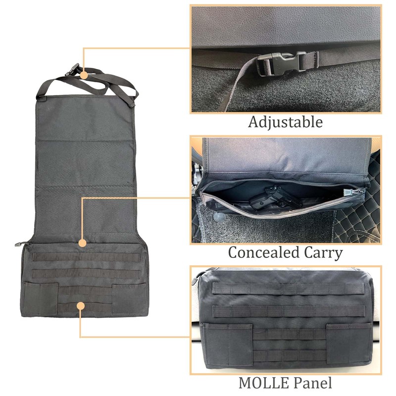 MOGAKU Tactical Seat Covers for Car with MOLLE Panel Universal